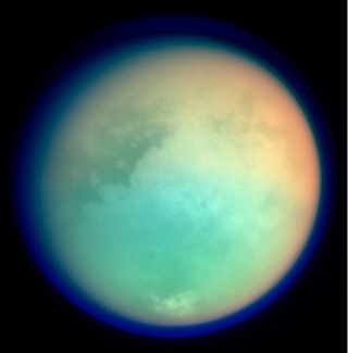 Cassini spacecraft image of Saturn's moon Titan