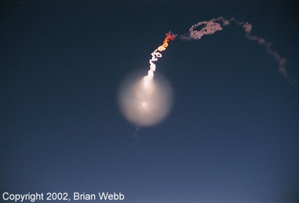 Minuteman III exhaust plume continues to expand