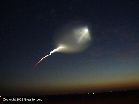 Minuteman missile launch from Vandenberg AFB