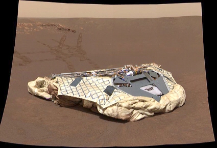 Lander from the Opportunity Mars rover