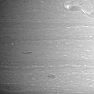 Cassini spacecraft image of Saturn's atmosphere