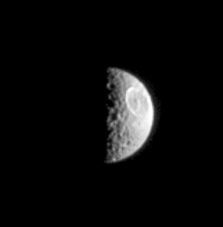 Cassini image of Saturn's moon Mimas