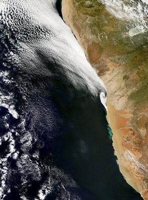 Terra satellite MODIS instrument image of Namibia