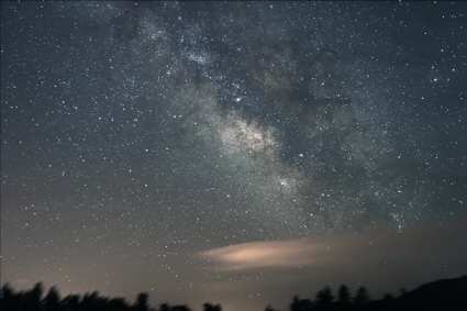 Digital astrophoto of the summer Milky Way