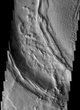 Mars Odyssey spacecraft image of the Nili Patera martian caldera