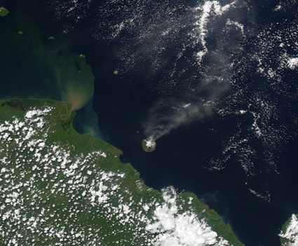 Aqua spacecraft image of New Guinea