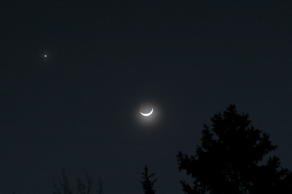 Conjunction of the Moon and Venus