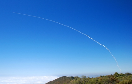 Chimera target missile launch from Vandenberg AFB