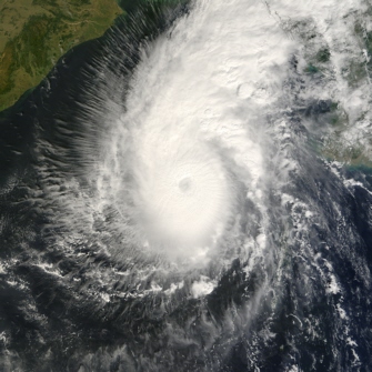 Terra satellite image of Tropical Cyclone Sidr