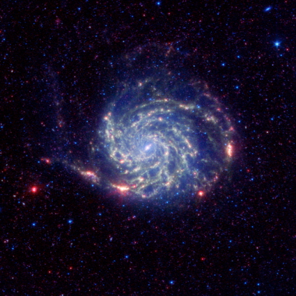 Spitzer Space Telescope image of the Pinwheel Galaxy, M101