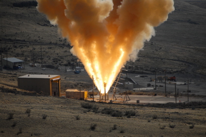 Orion abort rocket motot test