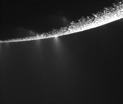 Cassini image of Saturn's moon Enceladus