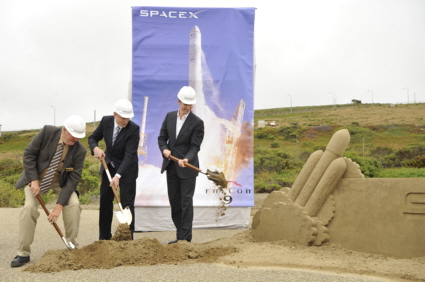 Falcon 9 groundbreaking at Vandenberg AFB