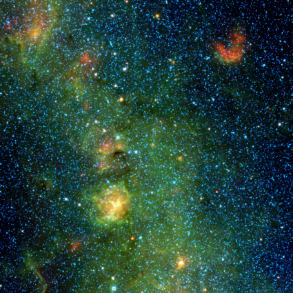 WISE spacecraft image of Trifid Nebula