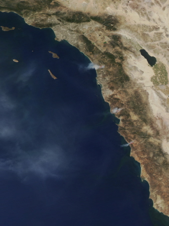 California and Baja California wildfires