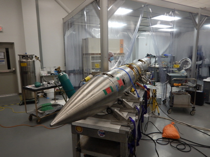 NASA sounding rocket is prepared for flight