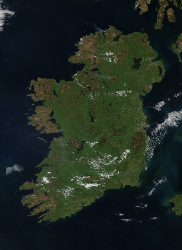 Ireland from space