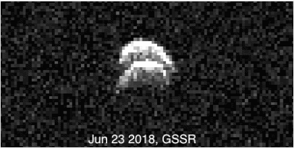 Radar image of binary asteroid