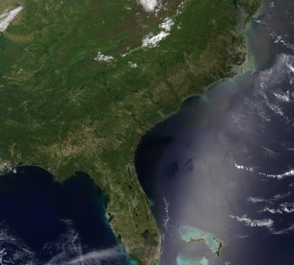 Southeastern U.S. from space
