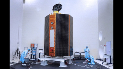 Acoustic testing of the Sentinel-6 spacecraft