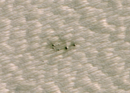 Fresh martian craters