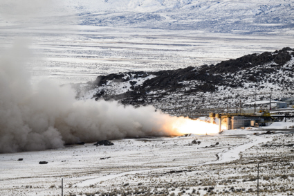 Sentinel ICBM rocket motor test