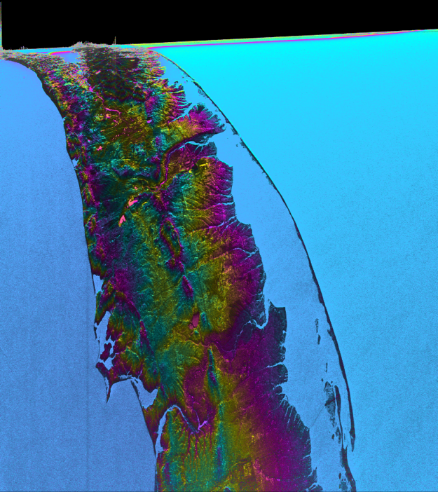 SWOT spacecraft image of Long Island