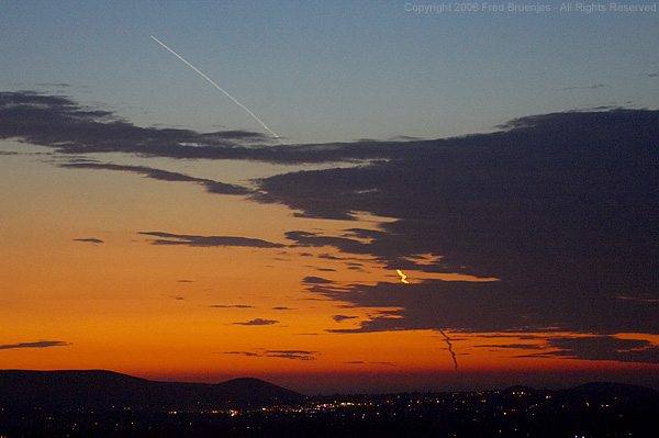 Delta IV rocket rises above San Diego