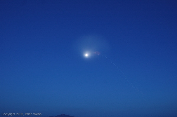 Exhaust plume from a Minuteman III