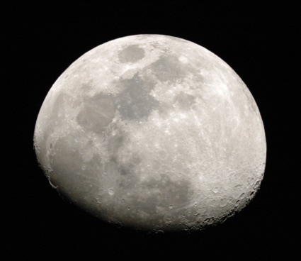 Image of the gibbous Moon