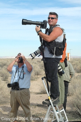 Waiting for F/A-18 or B-52 / X-43A takeoff from Edwards AFB